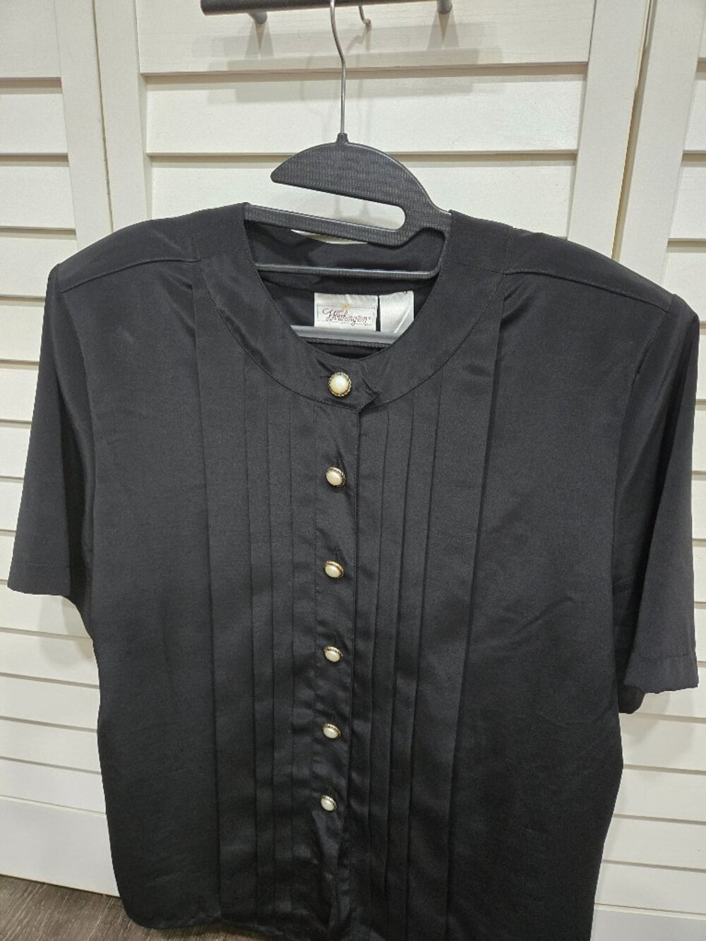 Black Blouse Worthington Size 14